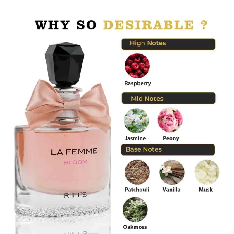 Riiffs La Femme Bloom For Women Perfume 100ml - Image 3