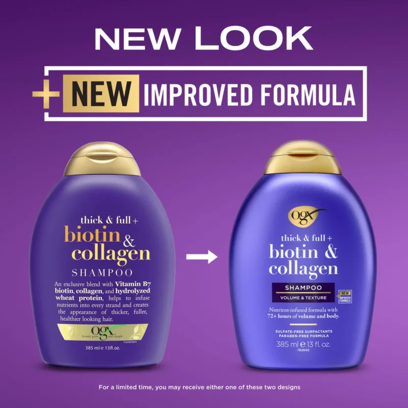 OGX Biotin & Collagen Shampoo 385ml - Image 5
